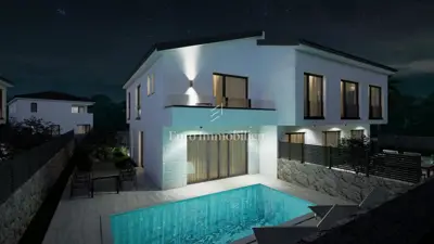 Kuća 100 m², Malinska na Krku, pogled na more - 5