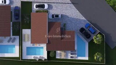 Kuća 100 m², Malinska na Krku, pogled na more - 3