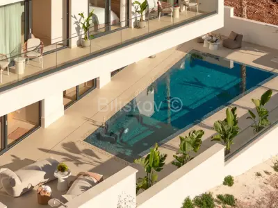 Luksuzna vila panoramski pogled na more Trogir Čiovo - 16