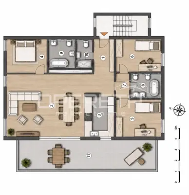 Stan 149 m², Vrapče, garaža i terasa 31 m² - 23