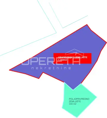 Building plot 1,675 m², Podgora, sea view - 2