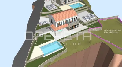 Building plot 1,675 m², Podgora, sea view - 3