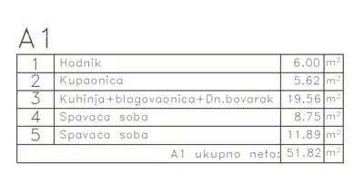Stan 52 m², Medulin - 300 m do mora - 6