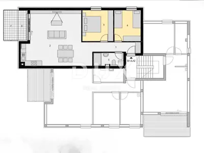 PAG, MANDRE - new build with sea view, 10 m from the shore, terrace, parking - 10