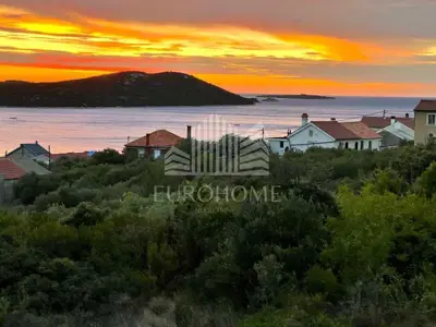 Građevinsko zemljište 1.314 m², Soline - pogled na uvalu