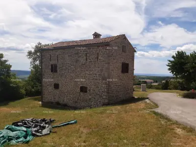 Stone house 60 m², Gamboci near Buje, quiet location and sea view