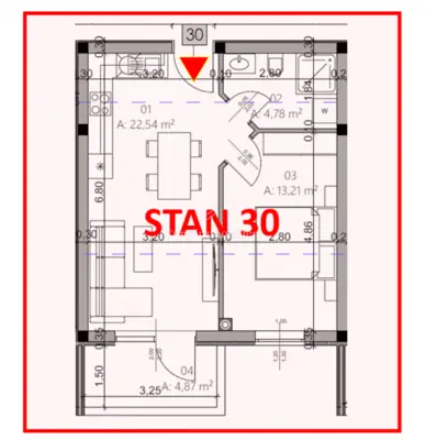 1-room apartment on the 3rd floor of a new building in Pula - 15
