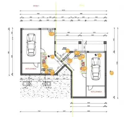 Dvojna kuća u Matuljima, mirno okruženje i okućnica 650 m² - 19