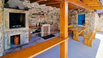 Poreč, Umgebung - Steinhaus mit Grundstück 6.000 m² - 3