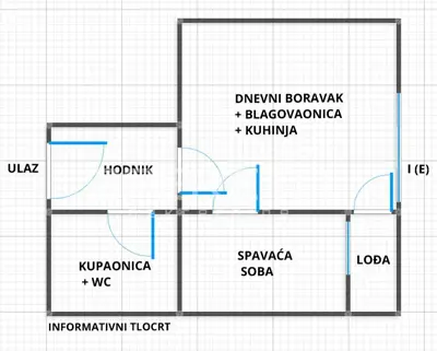 Stan 32 m², Sigečica, Kornatska ulica - lođa i lift - 11