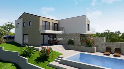 Building plot 830 m², Malinska - quiet location