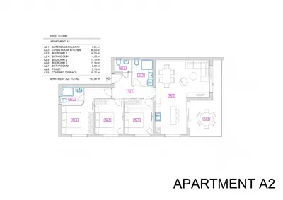 Apartment 108 m², Vrbnik - sea view and terrace - 20