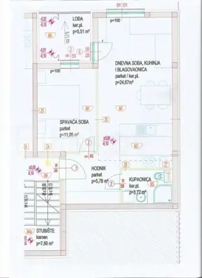 Apartment 51 m², Mastrinka, panoramic sea view - 14