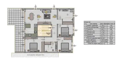 Wohnung 122 m², Pula Kaštanjer - 3 Schlafzimmer, Loggia - 7