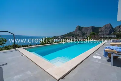 Vila 210 m², Omiš - panoramski pogled na more - 5