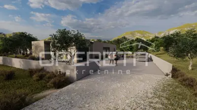Građevinsko zemljište 1.849 m², Dubrava kod Šibenika, projekt vila