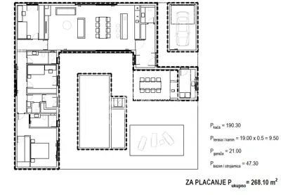 Građevinsko zemljište 1.849 m², Dubrava kod Šibenika, projekt vila - 9