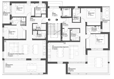 Apartment 97 m², Tribunj - two covered terraces and sea view - 10