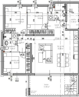Apartment 179.8 m², Sukošan - 3 bedrooms, terrace - 10