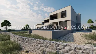 Primošten, new project with a pool and three duplex apartments - 3