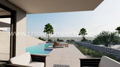 Primošten, new project with a pool and three duplex apartments - 8