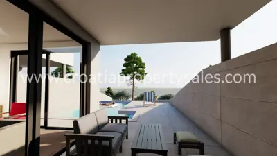Primošten, new project with a pool and three duplex apartments - 7