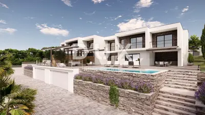 Crikvenica, Semi-detached villa, 228 m², new build, panoramic views, garage