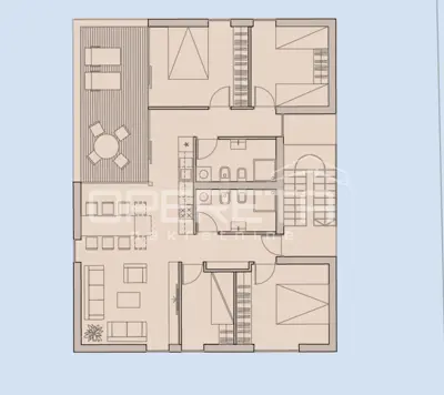 Stan 108 m², Karigador - 300 m od mora i krovna terasa - 14