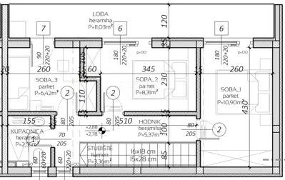 Semi-detached house 116 m², Vrsi - sea view and Nin - 25