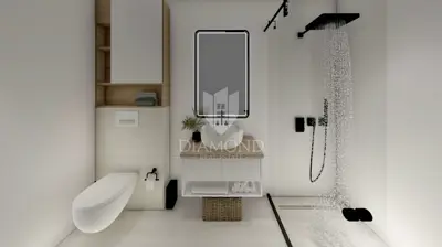 Stan 160 m², Zambratija - 150 m od plaže, lift - 17