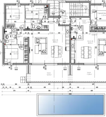 Apartment 100.4 m², Sukošan - 3 bedrooms, terrace - 11