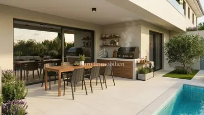 Dvojna kuća 130 m², okolica Malinske, bazen i okućnica - 2