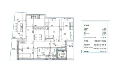 Modern new build - Two-bedroom apartment with roof terrace, 2nd floor, 97 m², Sveti Fili - 6