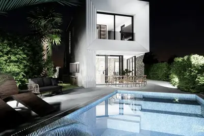 Building plot 1,149 m², Labin area - project for 2 houses - 5