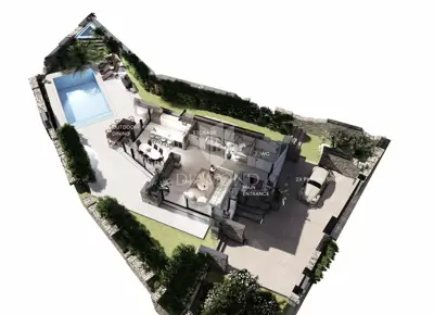 Building plot 1,149 m², Labin area - project for 2 houses - 6