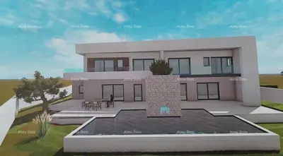 Pavićini, Building plot 800 m² with completed project