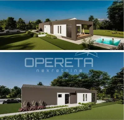 Građevinsko zemljište 446 m², Privlaka - kuća i bazen