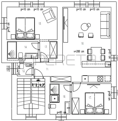 Apartment, Opatija - Centar, sea view and promenade view - 18