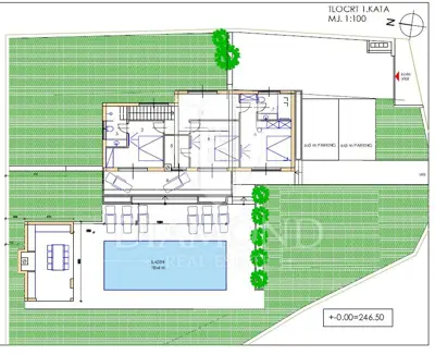 Svetvinčenat, Umgebung, modernes Haus mit Pool - 24