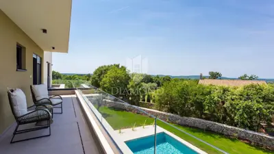 Svetvinčenat, Umgebung, modernes Haus mit Pool - 10