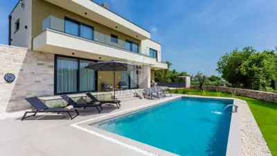 Svetvinčenat, Umgebung, modernes Haus mit Pool - 3