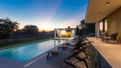 Svetvinčenat, Umgebung, modernes Haus mit Pool - 22