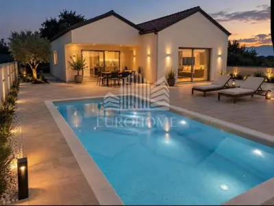 ZADAR, Moderna vila s bazenom, Crno | Novogradnja 2026