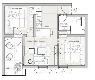 Stan 101,90 m², Sveti Filip i Jakov - 100 m od mora - 15