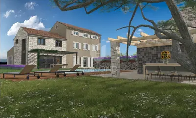 Vila u gradnji i građevinsko zemljište - 2