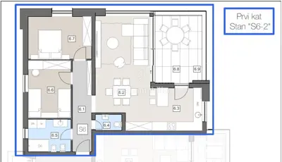Labin - new apartment in an urban villa, city center - 2