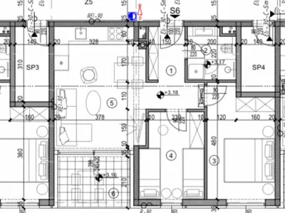 Apartment with 2 bedrooms, Monvidal Pula, loggia and elevator - 4