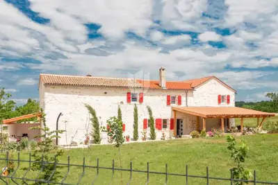 Kanfanar, okolica, renovirane kamene kuće s dvorištem - 3