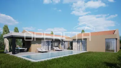 Buje area - Ground-floor house under construction with a pool