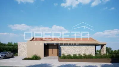 Buje area - Ground-floor house under construction with a pool - 3